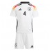 Maillot de foot Allemagne Jonathan Tah #4 Domicile vêtements enfant Europe 2024 Manches Courtes (+ pantalon court)